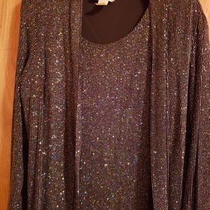 2 piece Festuve tank top and jacket